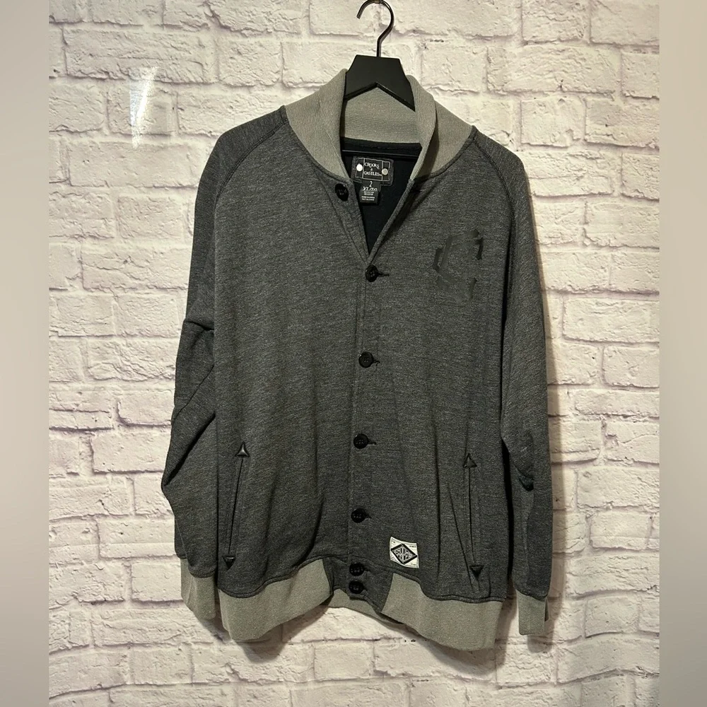 Crooks & Castles varsity style jacket button front Size 2XL